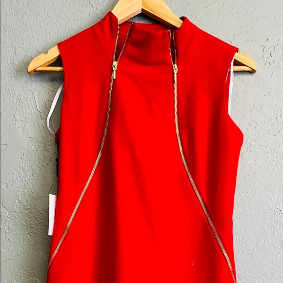 Calvin Klein Dresses & Skirts - ❤️Calvin Klein NWT super sexy red zip up dress❤️